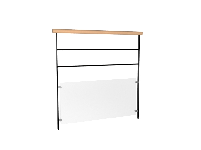 MAGNIN - Soubassement verre tubes 14 mm